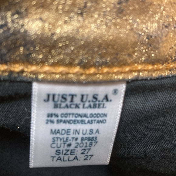 NWT JUST USA BLACK LABEL Python PRINT PANTS - Picture 6 of 6